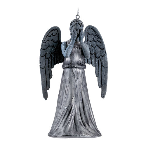 Doctor Who Weeping Angel 5 1/4-Inch Glass Holiday Ornament